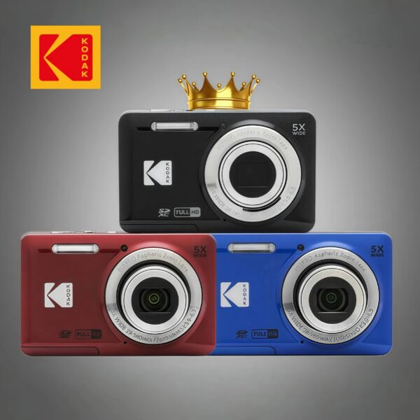 KODAK PIXPRO FZ5 Black 16MP Digital Camera 5X Optical Zoom 28mm Wide Angle 1080P Full HD Video 2.7" LCD Vlogging Camera - Image 2