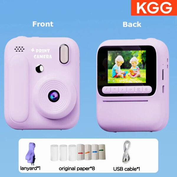 Color Printing Camera  Kids Instant Camera 32GB 1080P Thermal Print Digital Camera Print Photo Video Games Music Children Gift - Image 21