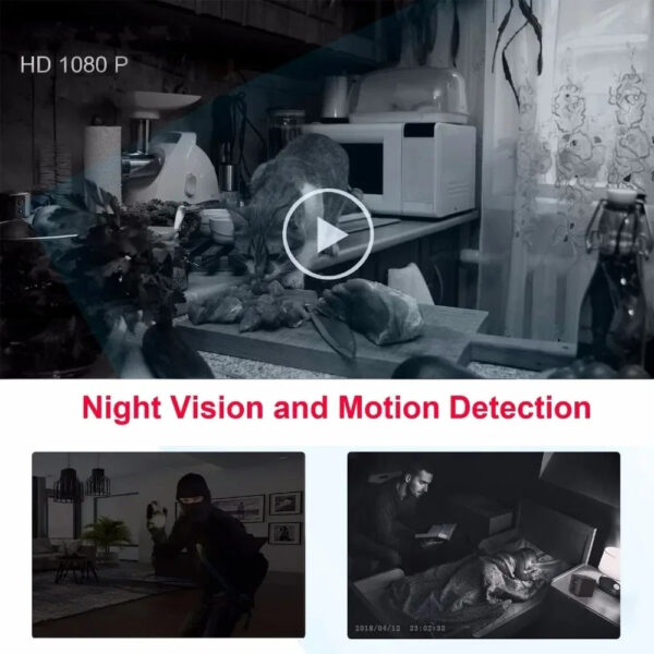Body Mini Camera Portable 1080P HD Night Vision Video Recorder Wide Angle Motion Detection Magnet Loop Recording Espia Cameras - Image 3