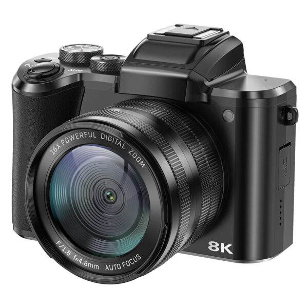 8K Digital Camera for Photography Autofocus WiFi 88MP Vlogging Camera with Dual-Lens 16X Digital Zoom Touch Screen Travel Camera - Image 5
