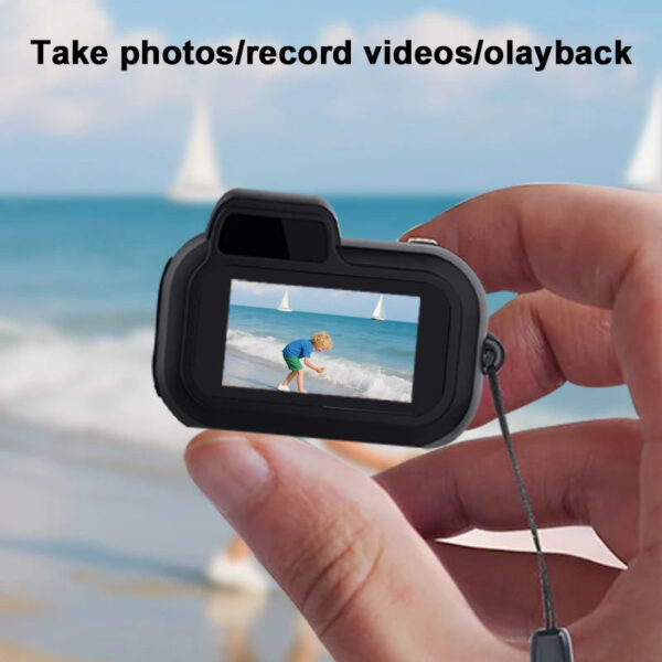 Mini Y3000 Keychain Camera 8MP Photo Tiny Digital Body Cameras Thumb Cam DV Micro Camcorder Support SD Card With Screen for Kids - Image 3