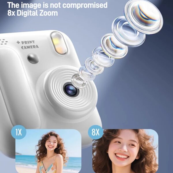 Color Printing Camera  Kids Instant Camera 32GB 1080P Thermal Print Digital Camera Print Photo Video Games Music Children Gift - Image 5