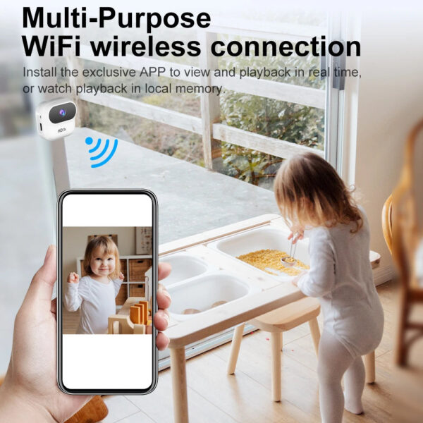 Ourlife A800 Mini Camera 1080P WiFi Smart Home Security Camera Monitor Camcorders Video Surveillance Camera With Motion Tracking - Image 5