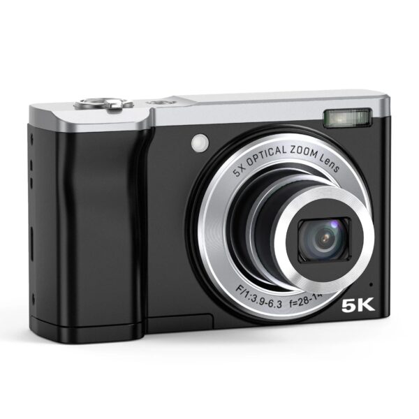 5K Digital Camera 56MP Autofocus 10x Optical Zoom Video Blog, With Front and Rear Cameras, 6-axis Stabilization, Touch Screen - Image 7