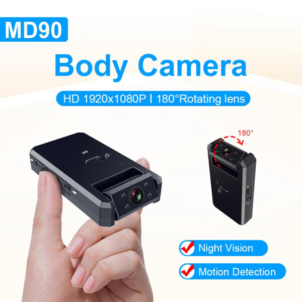 MD90-1 Mini Camcorder 1080P Body Camera Night Vision Sport Outdoor DV Voice Video Recorder Action Cam