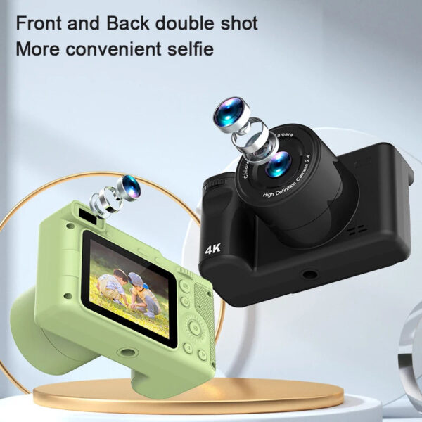Q9 Children Digital Camera HD 1080P One Key to Record 8x Zoom 600mAh Front Rear Dual Camera for Travel Vlog - Image 6