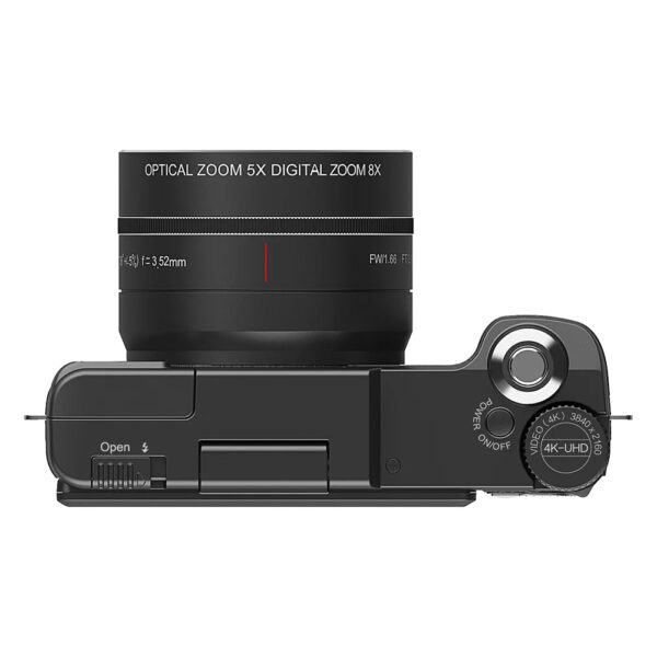 4K 48MP Digital Camera Photo Camera with Battery & Flash Video Camera 3.0inch IPS Screen Point and Shoot Camera for Photography
