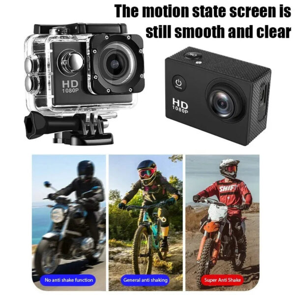 Action Camera 3MP 900mAh Underwater Waterproof Case Outdoor Sports Helmet Video Recording Cameras With 2.0 HD Screen - Image 5