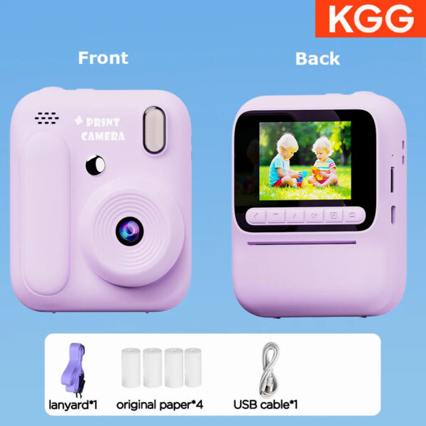 Color Printing Camera  Kids Instant Camera 32GB 1080P Thermal Print Digital Camera Print Photo Video Games Music Children Gift - Image 18