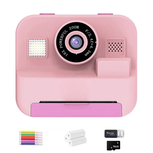newInstant Print Camera With 32G Card Thermal Photo Printing Digital Children Camera Video Photography Educational Toy Kids Gift - Image 8