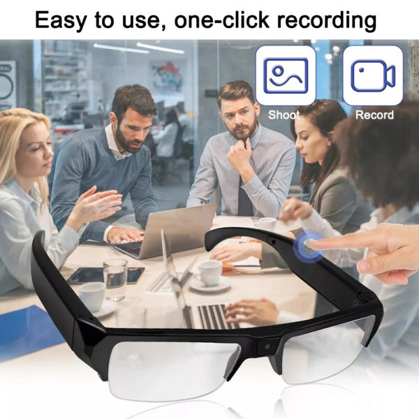 HD 1080P Mini Camera Glasses DVR Glasses Camera Sports Video Glasses Outdoor Glasses Camera Conference Process, Driving, etc. - Image 3