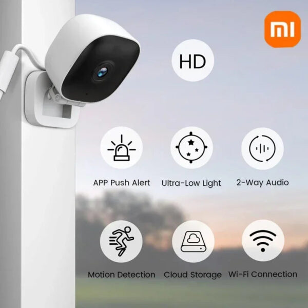 Xiaomi Mini Security Camera 4K Full Color Night Vision WiFi Monitor IP65 Waterproof Motion Detect Surveillance With 2 Way Audio - Image 5