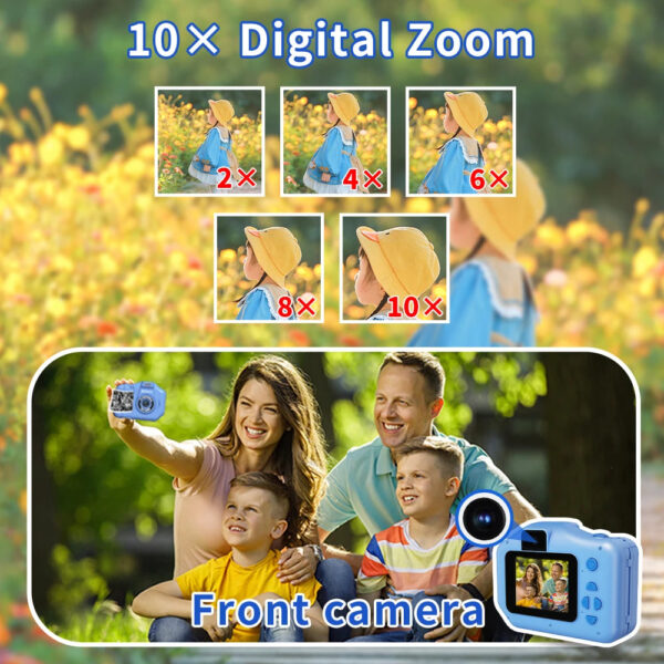 Children Instant Print Camera 10x Digital Zoom Kids Digital Photo Camera Girl's Toy Child Camera Video Boy's Birthday Gift - Image 3
