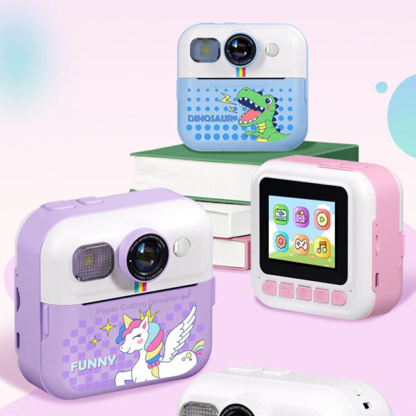 Kids Mini Instant Print Digital Camera with 48MP and 1080P Video for Fun Photography and Creative Coloring - Image 2