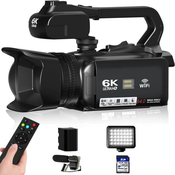 HD WIFI 6K Digital Camera 4.0 Touch Screen Video 270 Degree Rotation Night Vision 18X Digital Zoom - Image 4