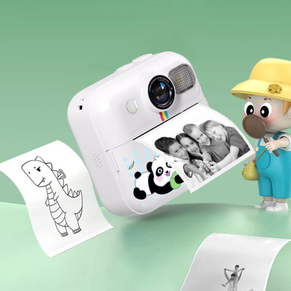 Kids Mini Instant Print Digital Camera with 48MP and 1080P Video for Fun Photography and Creative Coloring - Image 3