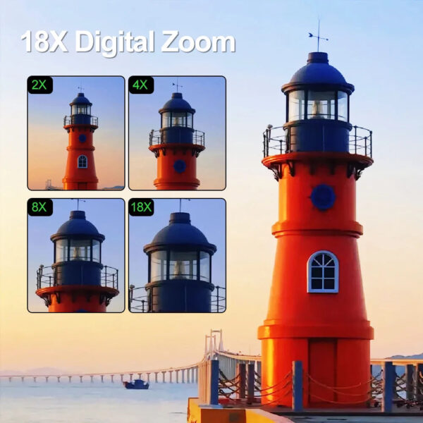 64MP Digital Photography Camera 3.0" Flip Screen WIFI 18X Digital Zoom 4K Vintage Vlog Video Recorder YouTube Webcam Cameras - Image 3