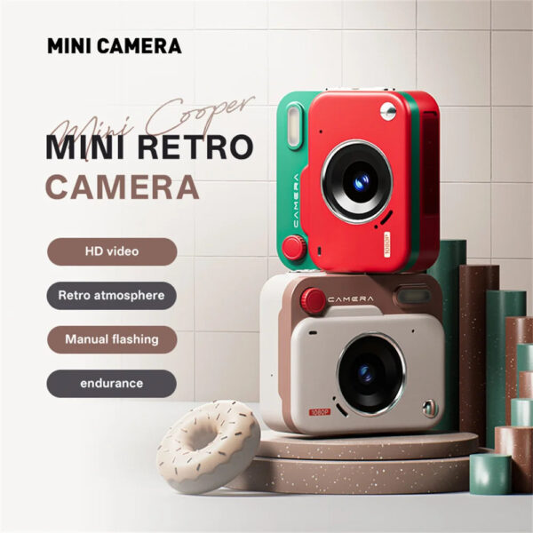 1080P HD Retro Digital Camera 48 Megapixels CCD Outdoor Photography Travel Camera Portable Student Children Campus Selfie Camera