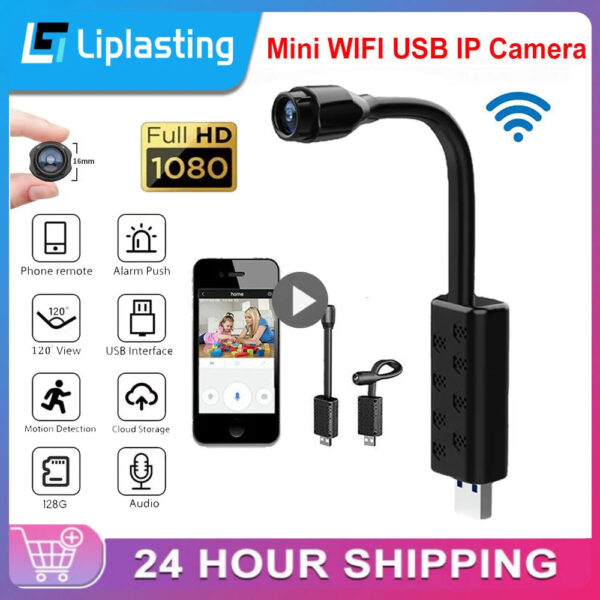 Mini WiFi Camera HD Indoor Camera 1080P Security Surveillance IP Camera Video Recorder Baby Monitor Battery Cam For IOS/Android