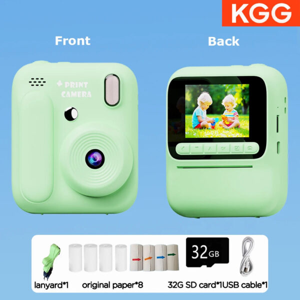 Color Printing Camera  Kids Instant Camera 32GB 1080P Thermal Print Digital Camera Print Photo Video Games Music Children Gift - Image 11