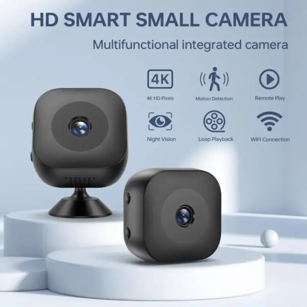 4K Mini Security Camera Full Color Night Vision High Definition WiFi Monitor Waterproof Motion Detect Surveillance Smart Home - Image 2