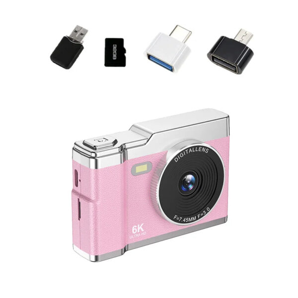 6K HD Digital Camera 2.4in IPS Display 8X Zoom 64MP Video Camera With Fill Light 4K Selfie Camera For Kids Students Teens 2025 - Image 7