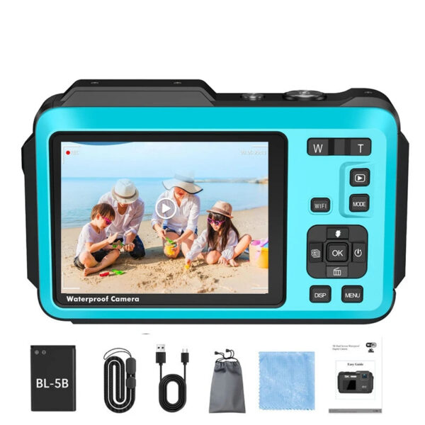5K Digital camera, optical 16x zoom, 64MP high-definition front and rear dual cameras, AF automatic/manual focus, travel camera - Image 7