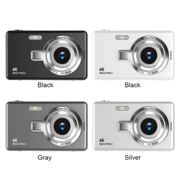 4K HD 1080P Digital Camera 96MP Autofocus Vlogging Camera 16X Zoom Video Photography Camera 2.4 Inch IPS Screen - Image 2