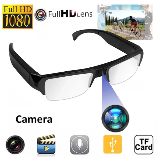 HD 1080P Mini Camera Glasses DVR Glasses Camera Sports Video Glasses Outdoor Glasses Camera Conference Process, Driving, etc. - Image 2