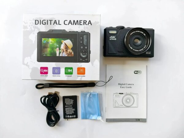High Definition Retro WIFI DSLR Digital Camera Micro Single Student Entry Level 4K Selfie Travel Home Use Consumer Electronics - Image 12